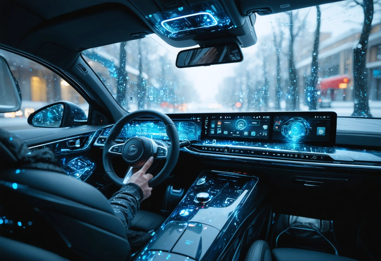 Driver using navigation and phone with ceramic film signal clarity