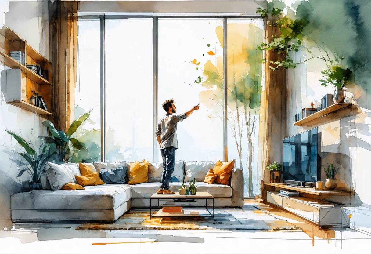 Homeowner and tint expert compare samples and light meter by windows
